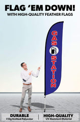Gas Station Feather Flag