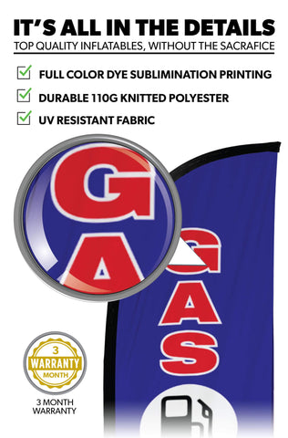 Gas Station Feather Flag