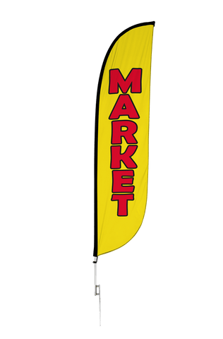 Market Feather Flag
