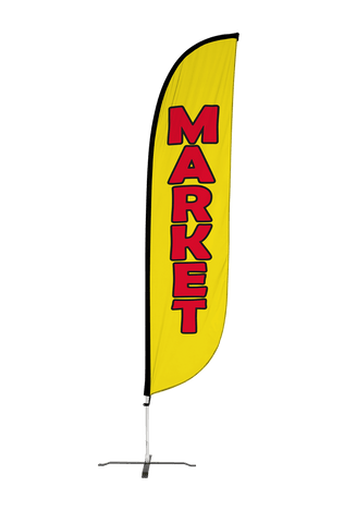 Market Feather Flag