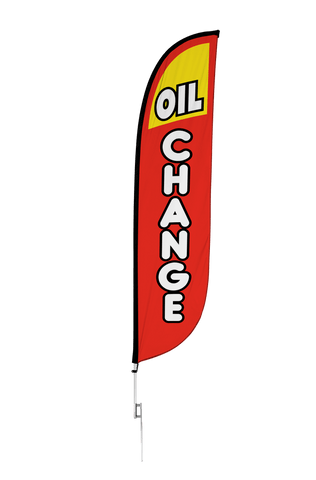Oil Change Feather Flag