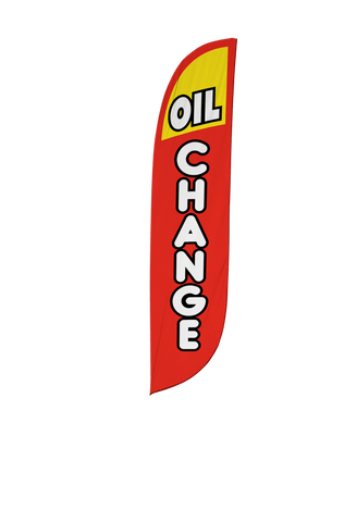 Oil Change Feather Flag