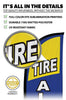 Image of Tire Alignment Feather Flag Blue