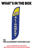 Image of Tire Alignment Feather Flag Blue