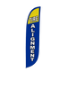 Image of Tire Alignment Feather Flag Blue