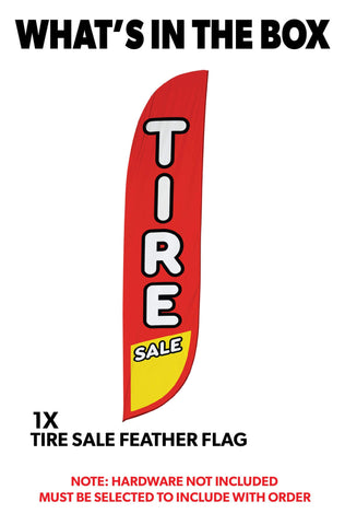 Tire Sale Feather Flag