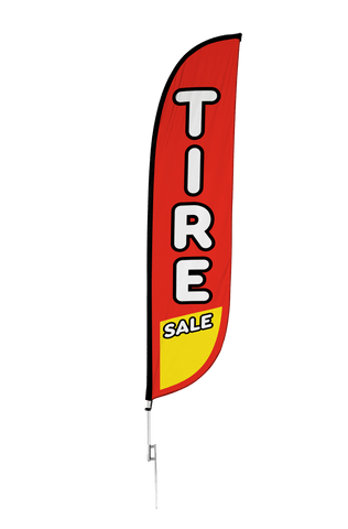 Tire Sale Feather Flag