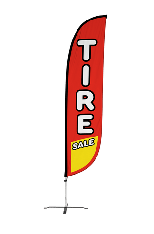 Tire Sale Feather Flag