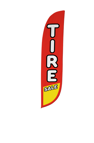 Tire Sale Feather Flag