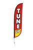 Image of Tune Up Feather Flag Red & Yellow