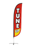 Image of Tune Up Feather Flag Red & Yellow