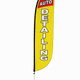Auto Detailing Feather Flag Yellow