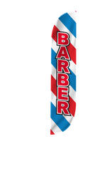 Barber Shop Feather Flag