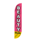 Image of Beauty Salon Feather Flag Pink