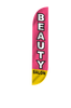 Image of Beauty Salon Feather Flag Pink