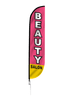 Image of Beauty Salon Feather Flag Pink