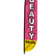 Beauty Salon Feather Flag Pink