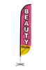 Image of Beauty Salon Feather Flag Pink