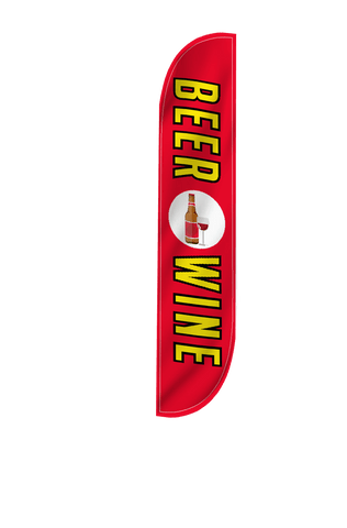 Beer & Wine Feather Flag