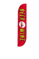 Beer & Wine Feather Flag