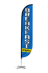 Breakfast Special Feather Flag