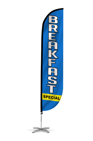 Breakfast Special Feather Flag