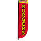 Burgers Feather Flag Red