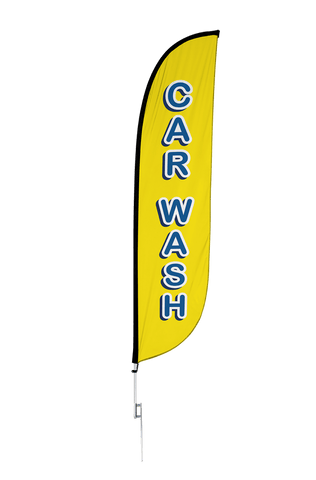 Car Wash Feather Flag
