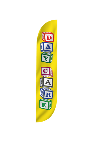 Day Care Feather Flag Blocks