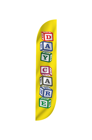 Day Care Feather Flag Blocks