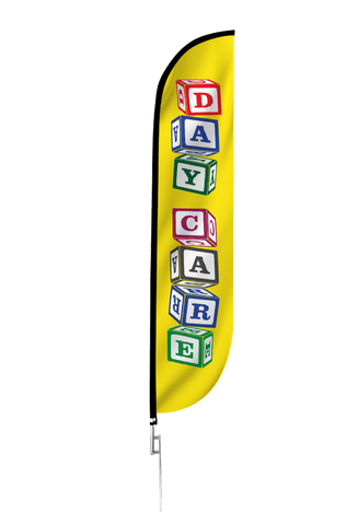 Day Care Feather Flag Blocks