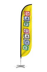 Day Care Feather Flag Blocks