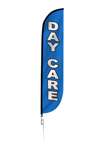 Day Care Feather Flag Blue