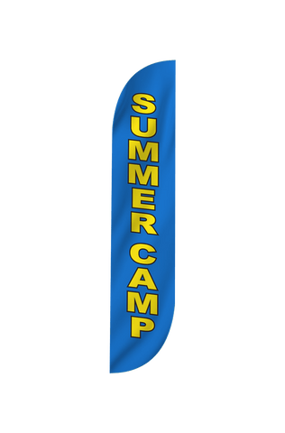Summer Camp Feather Flag Blue