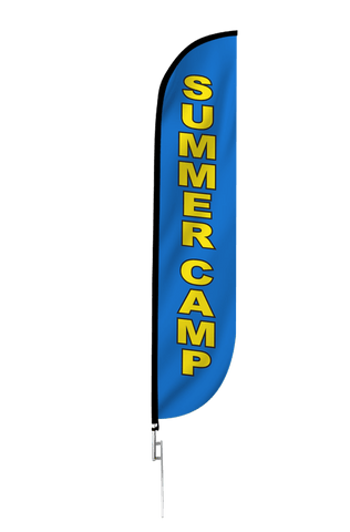 Summer Camp Feather Flag Blue