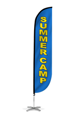 Summer Camp Feather Flag Blue