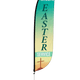 Easter Service Church Feather Flag