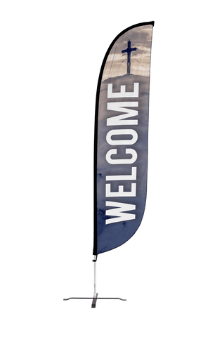 Welcome Church Feather Flag