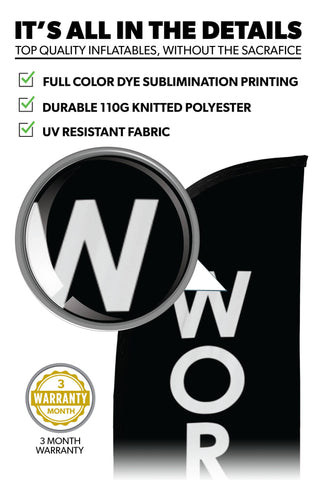 Worship Feather Flag