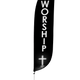 Worship Feather Flag