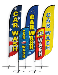 Car Wash Feather Flag