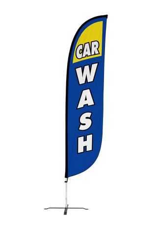 Car Wash Feather Flag