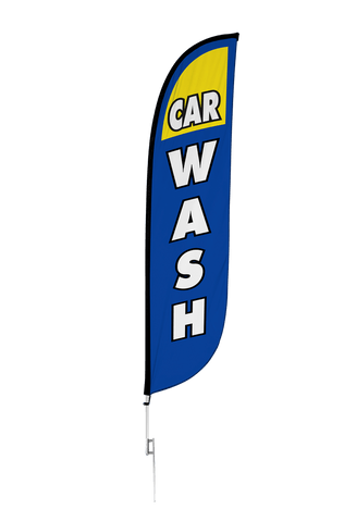 Car Wash Feather Flag