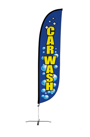 Car Wash Feather Flag