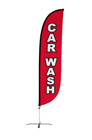 Car Wash Feather Flag