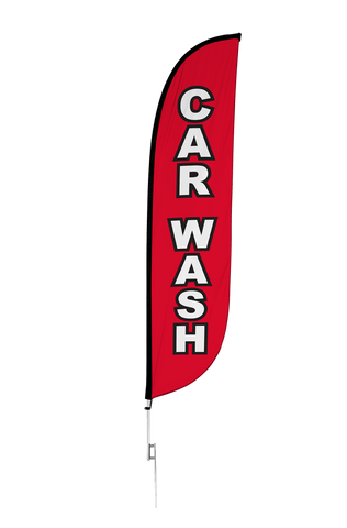 Car Wash Feather Flag