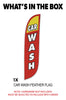 Image of Car Wash Feather Flag