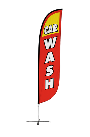 Car Wash Feather Flag