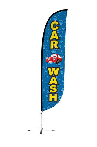 Car Wash Feather Flag