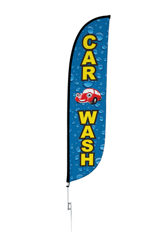 Car Wash Feather Flag